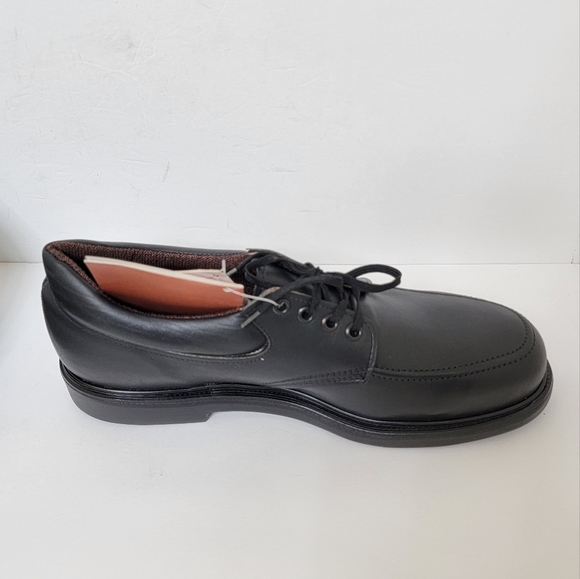 Red Wing Steel Toe Oxford Heavy Duty Work Shoes Black MENS SIZE 10 B Super Sole main image 6